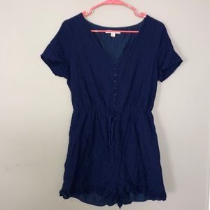 Navy Blue Romper